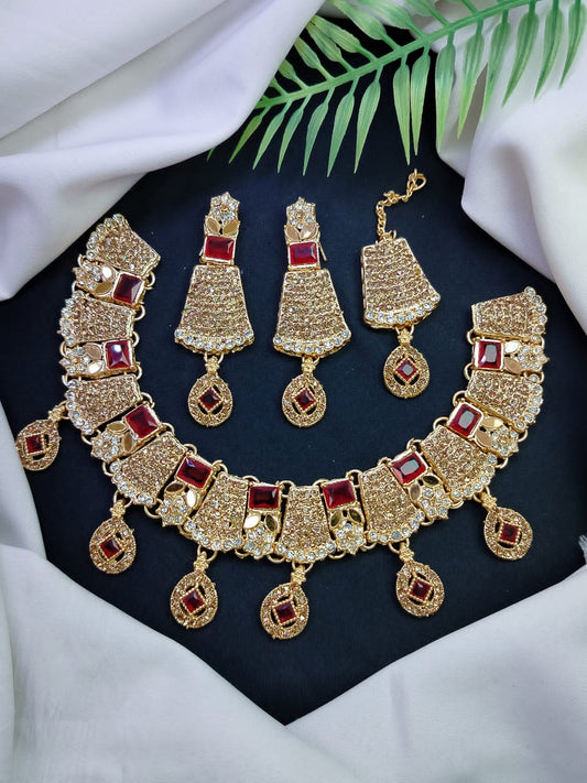 necklace set, necklace and earring set, bridal necklace, gold necklace set, gold necklace and earring set, necklace earring set, couples necklace set (